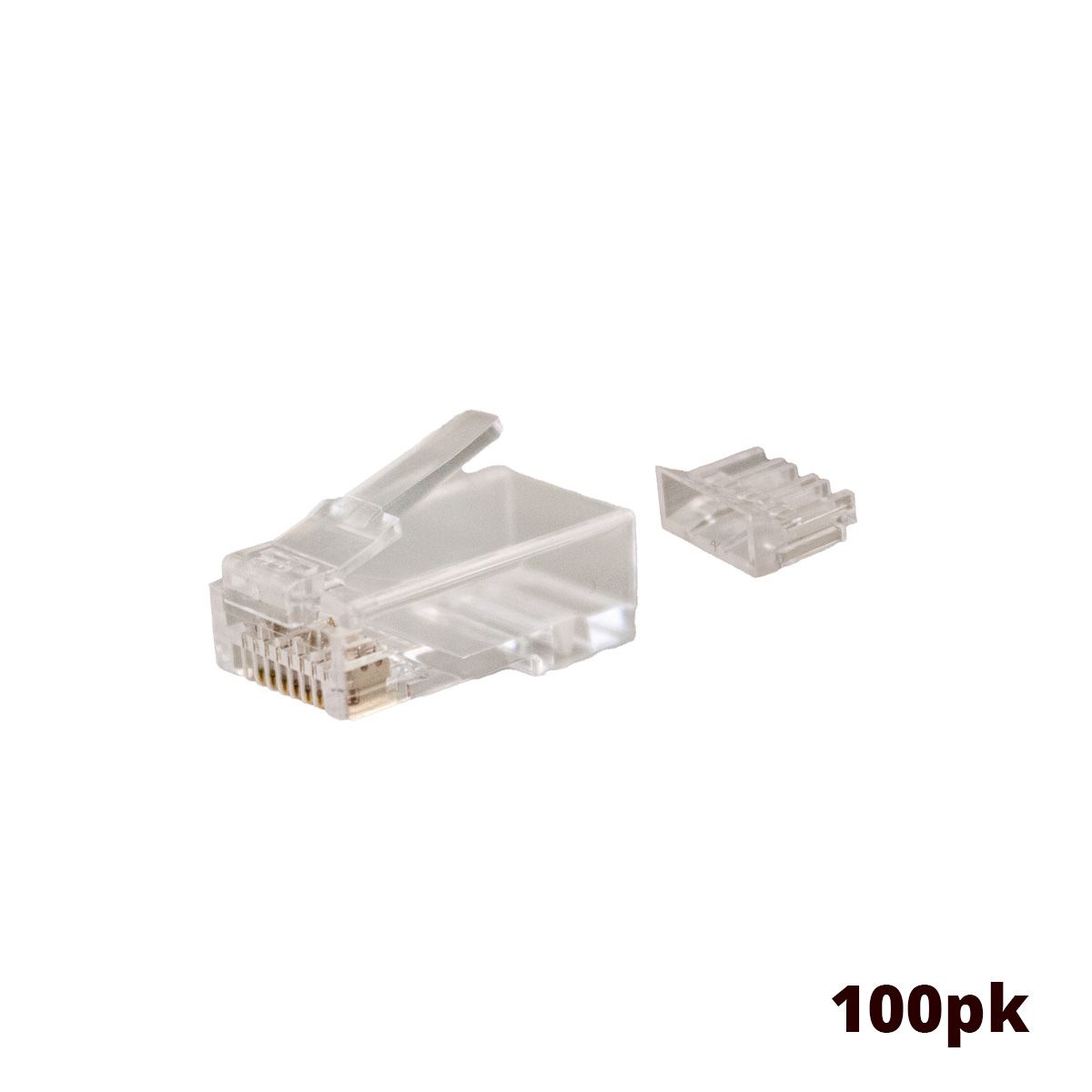 RJ45 Connector - CAT6A Slim - Modular - 100pk
