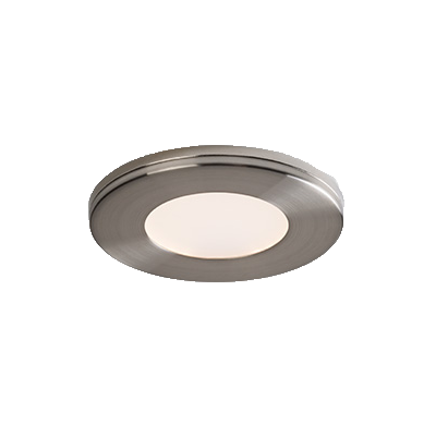SlimLED Puck, 3000 K, linkable, hardwire, 2W. Brushed Nickel