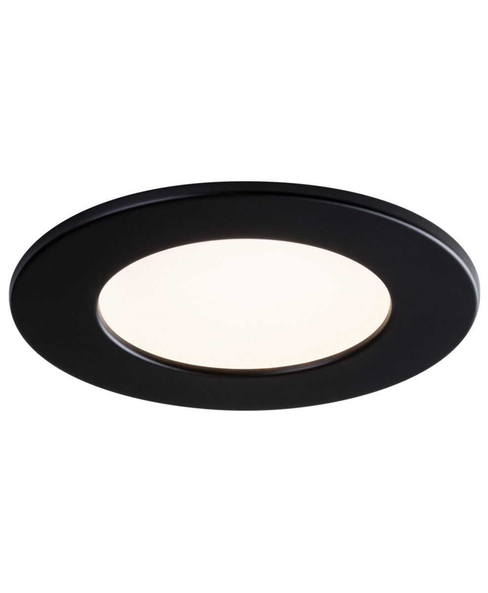 4in SLIMLED Dimable Fixture 27k-50k, Blk & Wht Trim included