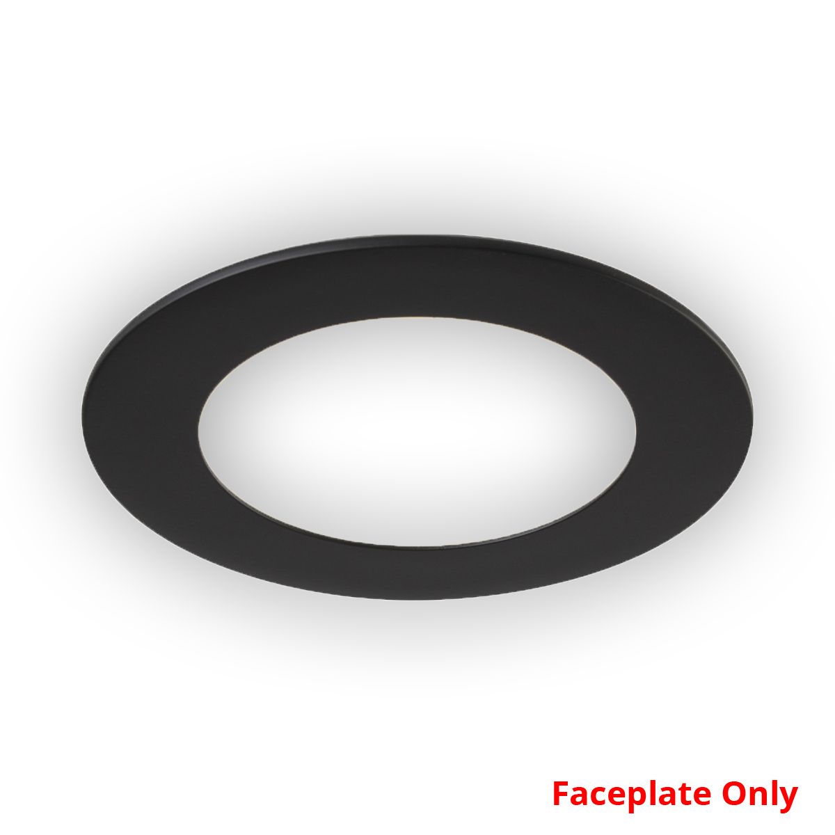 Faceplate for 6in SLM6-16W, Round, Black
