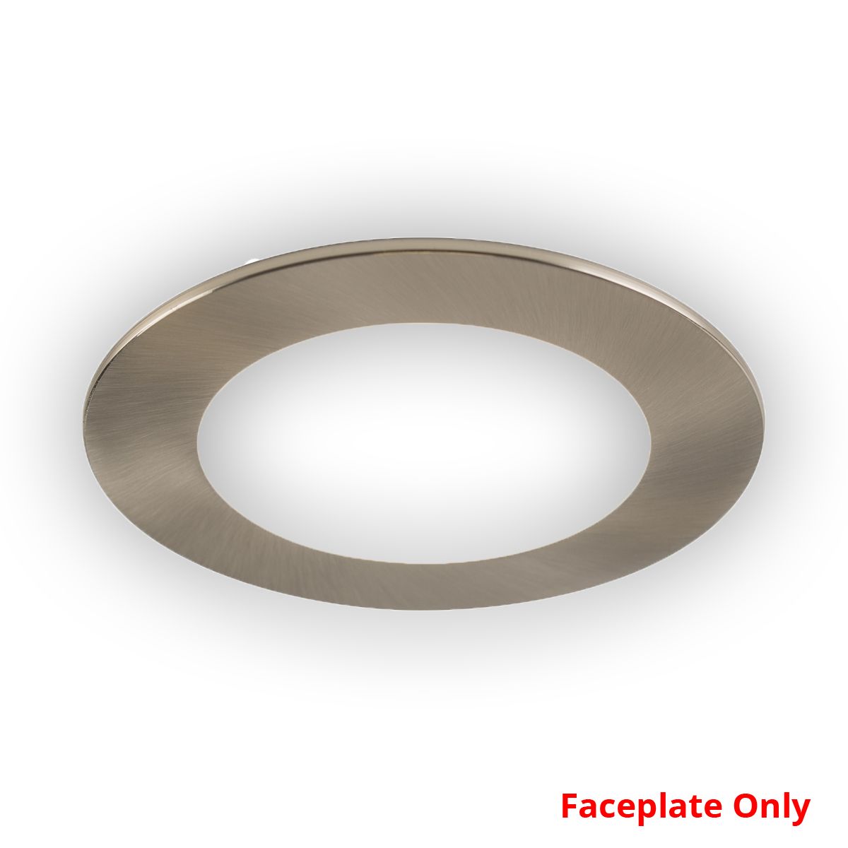 Faceplate for 4in SLM4-12W, Round, Brushed Nickle