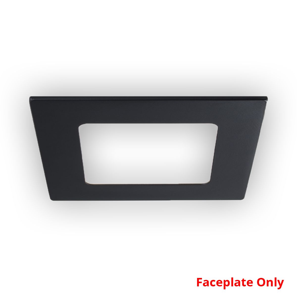 Faceplate for 6in SLM6-16W, Square, Black
