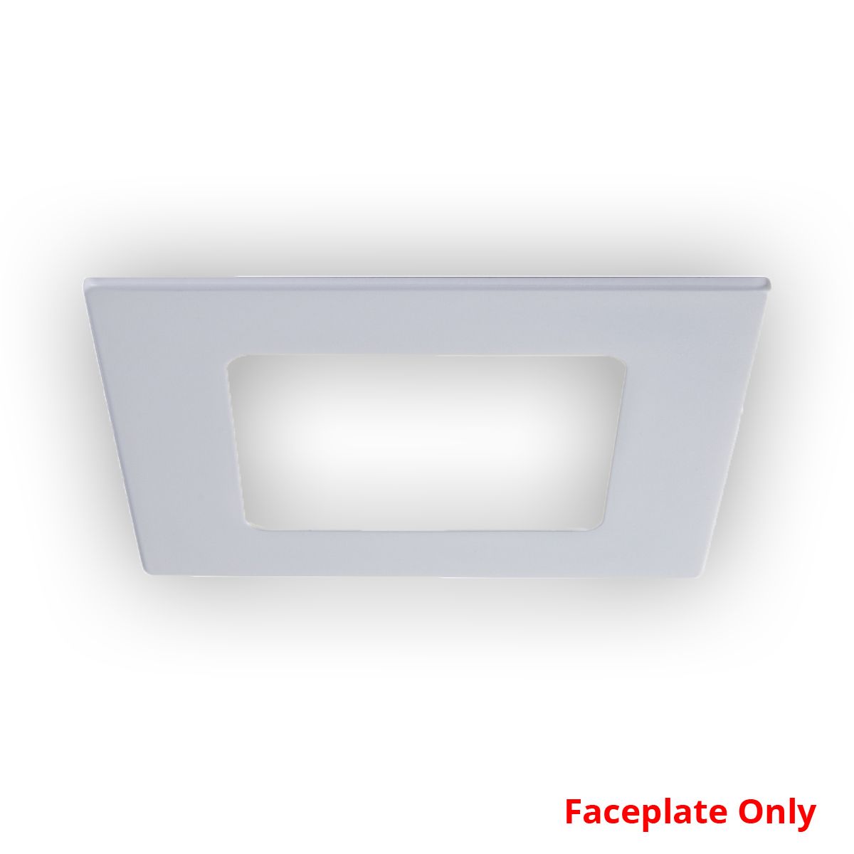 Faceplate for 4in SLM4-12W, Square, White