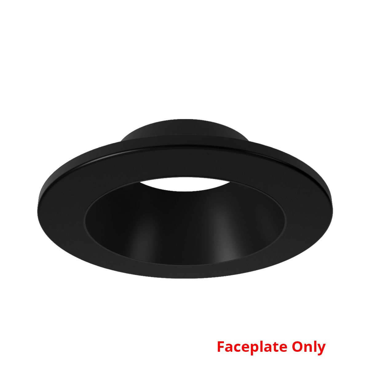 Faceplate for 4in SLM4-12W, Baffled Round, Black