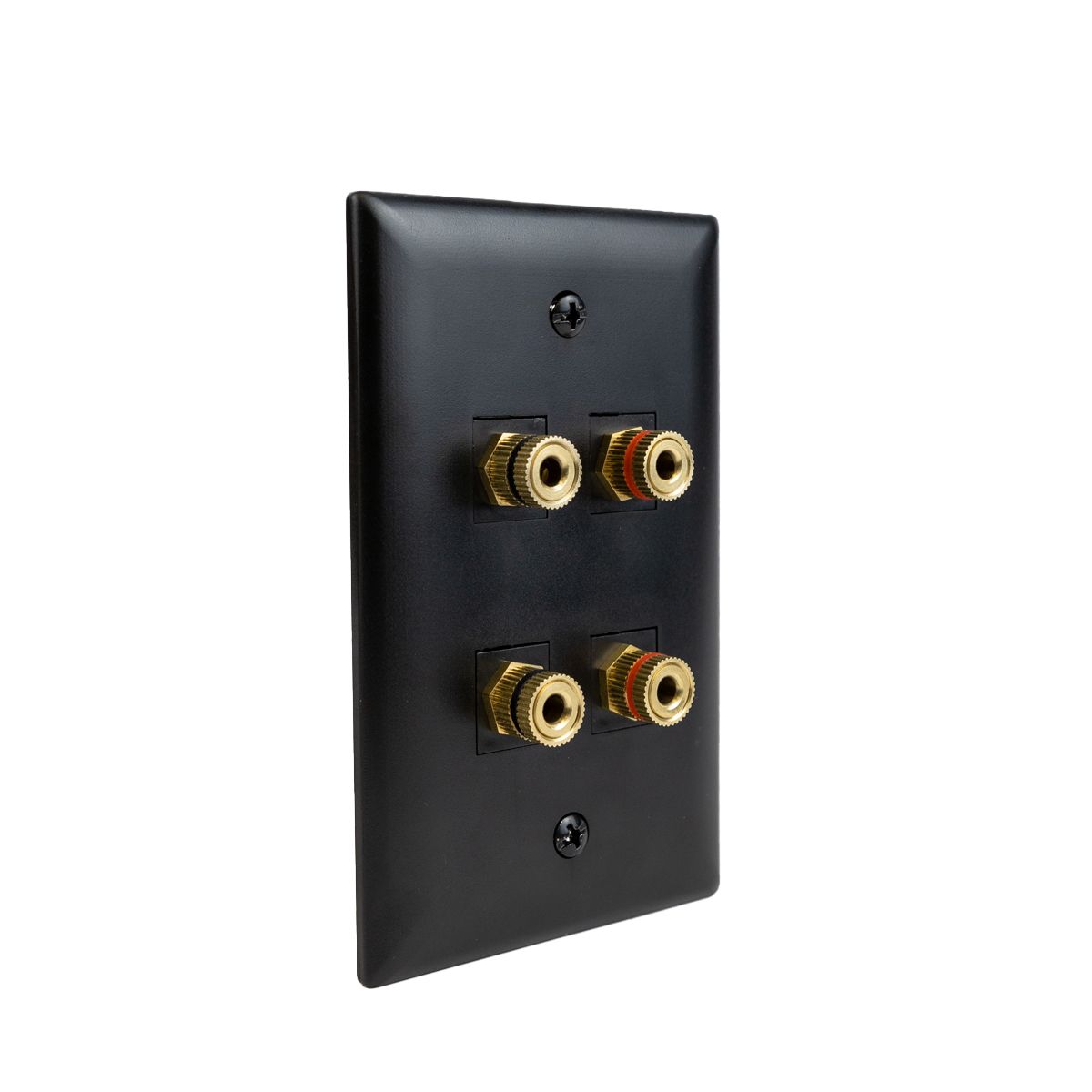 Keystone Insert Binding Posts, Toolless Black 12 Pr / 24 Pc