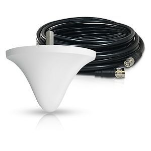 INDOOR ANTENNA W 20 METERS OF COAX REVERSE THREAD ADAPTERS