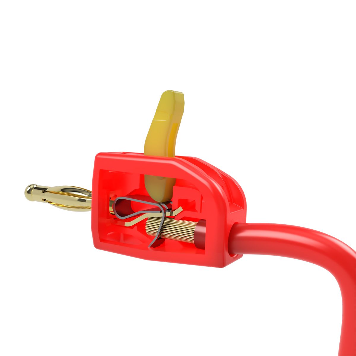 Banana Plugs Toolless,  Red & Black 25 Pair / 50 Pieces