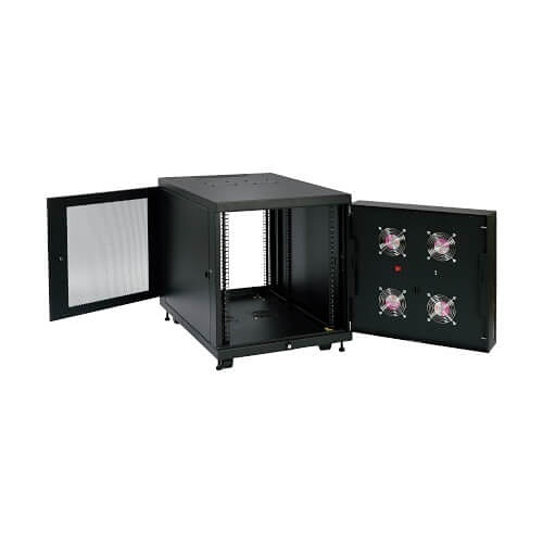 Eaton Tripp Lite SR12UBFFD SmartRack Mid-Depth Small Rack Enclosure for Harsh Environments, 1000lb (453.6kg), 12U