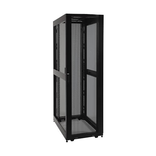 Tripp Lite SR42UBSD1032 42U SmartRack Shallow-Depth Rack Enclosure Cabinet, Threaded 10-32 Mounting Holes with Doors and Side Panels