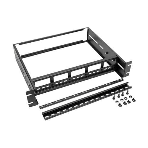 Tripp Lite SRDINRAIL2U SmartRack Adjustable Rack-Mount DIN Rail Kit, Top Hat, Mini Top Hat and G-Style Rails