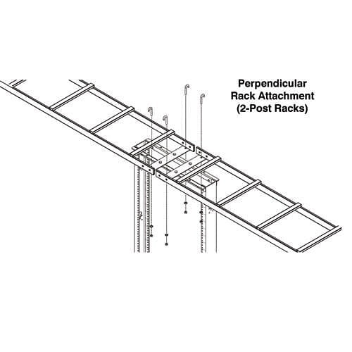 Tripp Lite SRLADDERATTACH SmartRack Hardware Kit, Connects SRCABLELADDER to Wall / Open Frame Rack