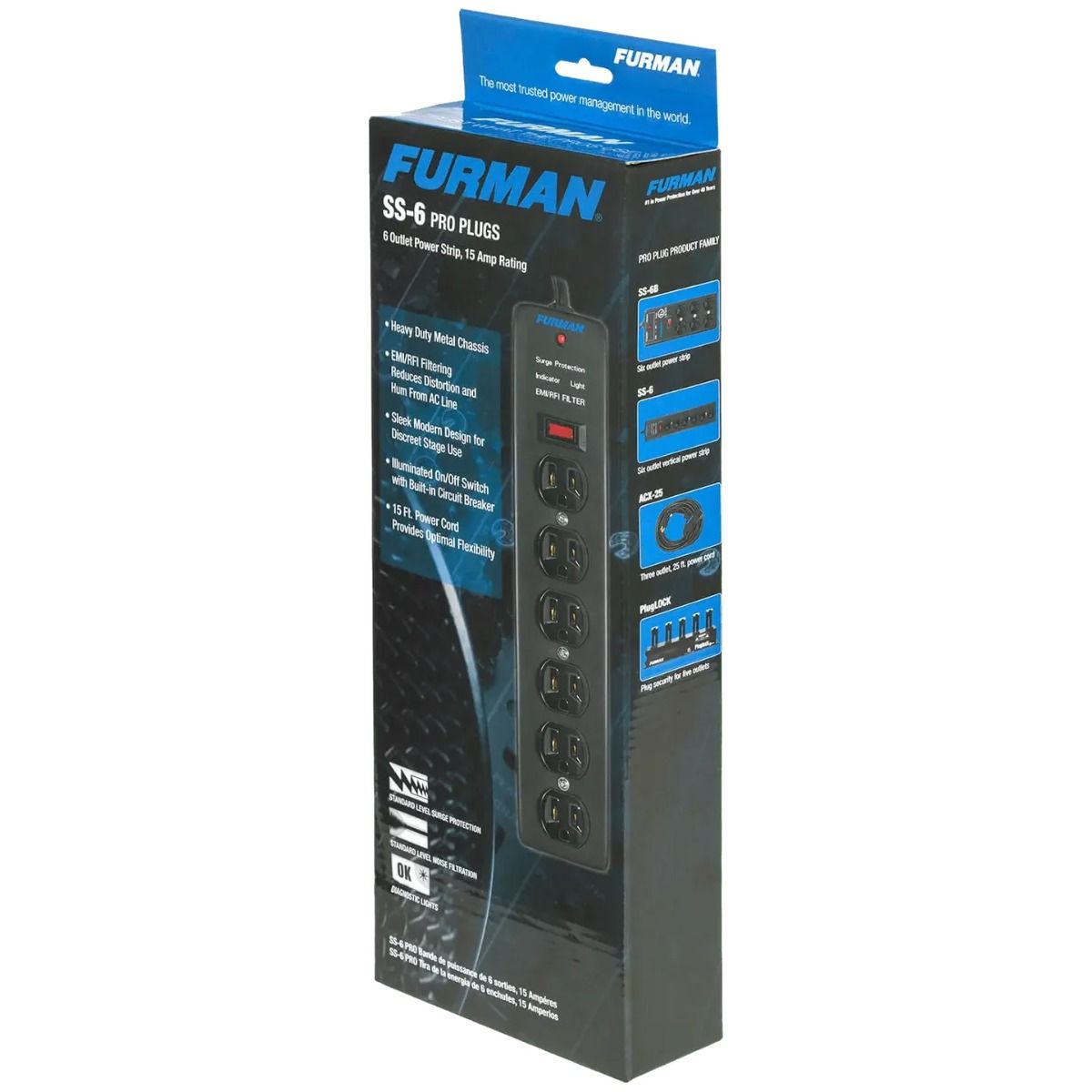 AC Surge Strip 6 Outlet