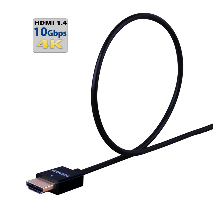 Ultra Slim HDMI High Speed Cable with Ethernet-  10 ft
