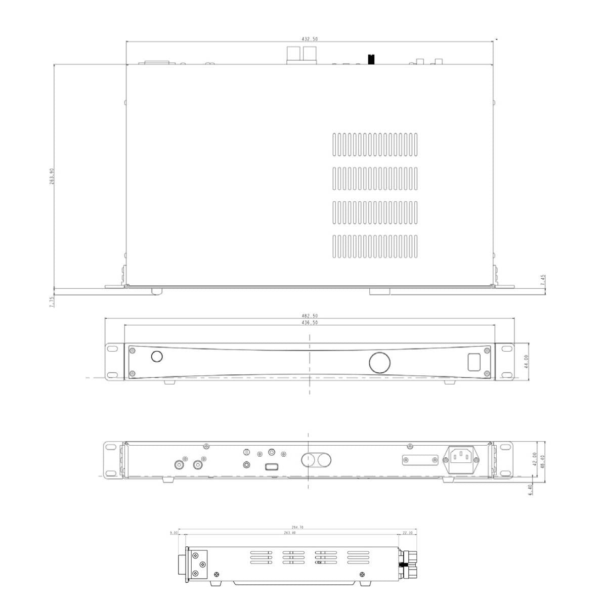 Foundation - Subwoofer Amplifier 150w ClassD  1U Design