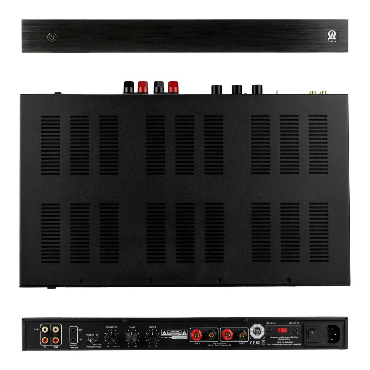 Foundation - Subwoofer Amplifier 150w ClassD  1U Design