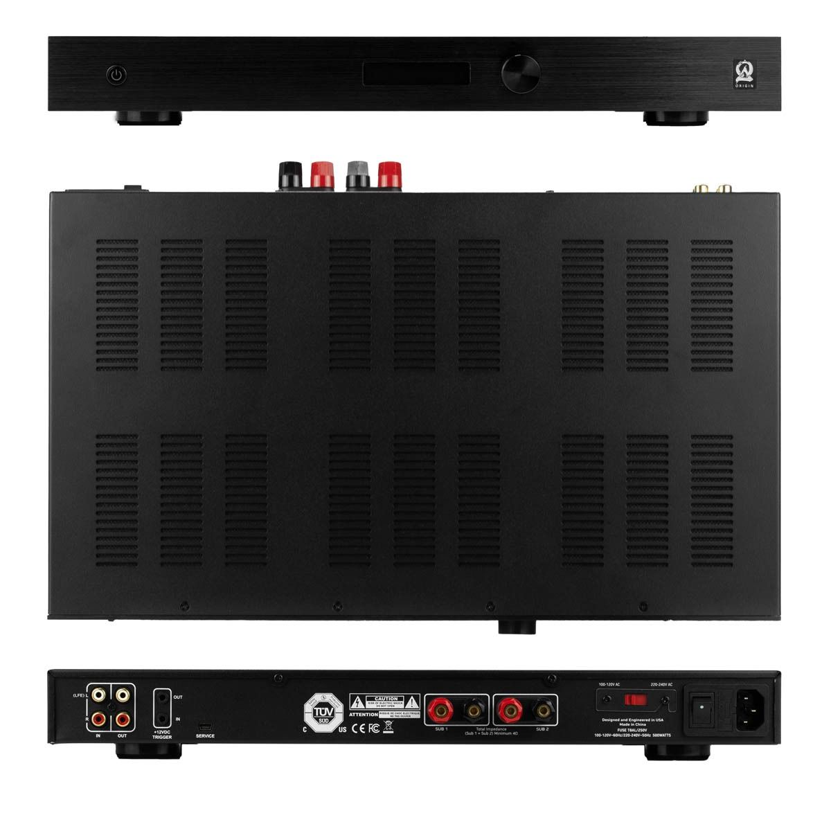Foundation - Subwoofer Amplifier 500w ClassD  1U Design