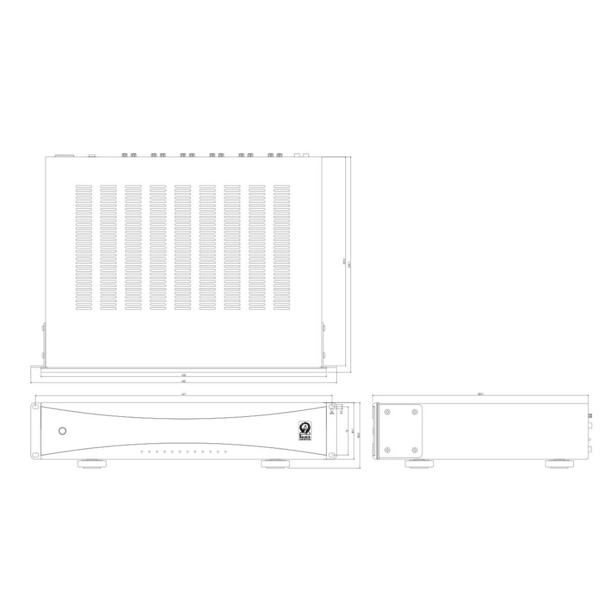 Foundation - Subwoofer Amplifier 500w ClassD  1U Design