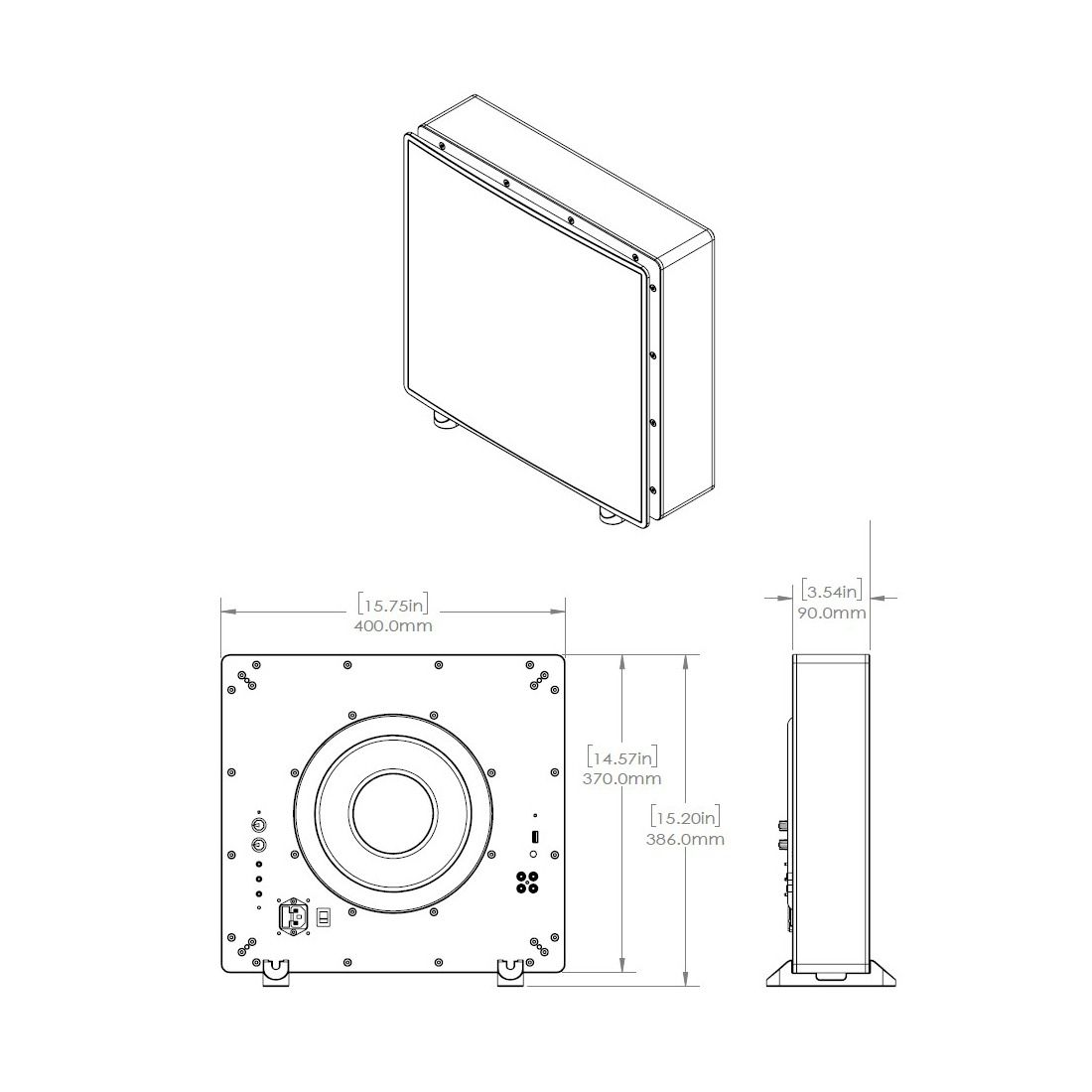 SlimSub - 10in Powered Subwoofer