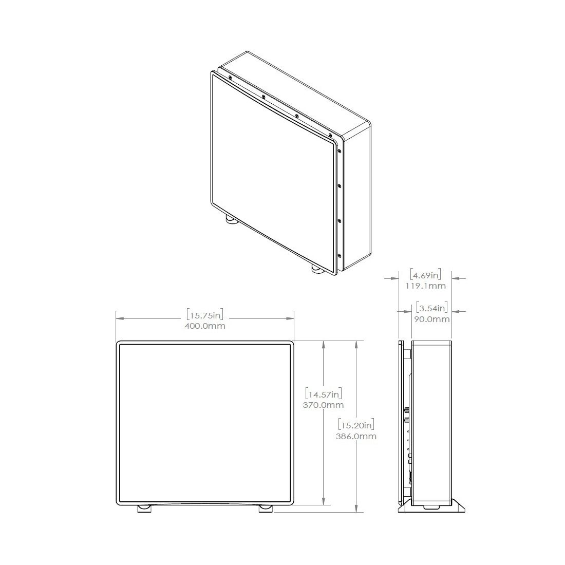 SlimSub - 10in Powered Subwoofer