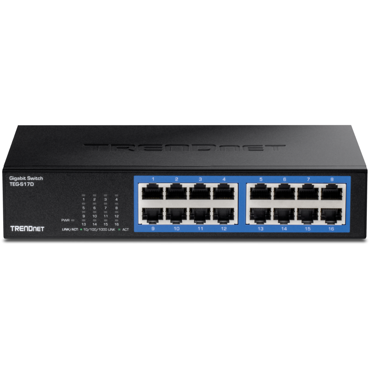 16-Port Gigabit Desktop Switch -w metal case