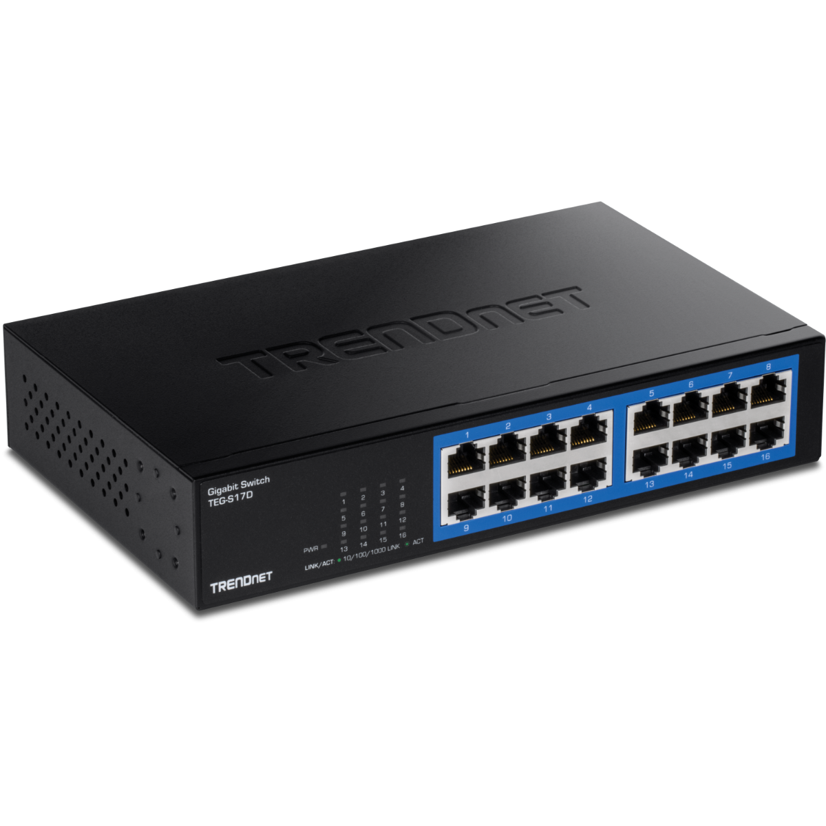 16-Port Gigabit Desktop Switch -w metal case
