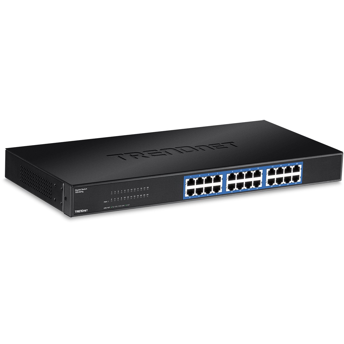 Gigabit switch 24-port (metal)-rackmount