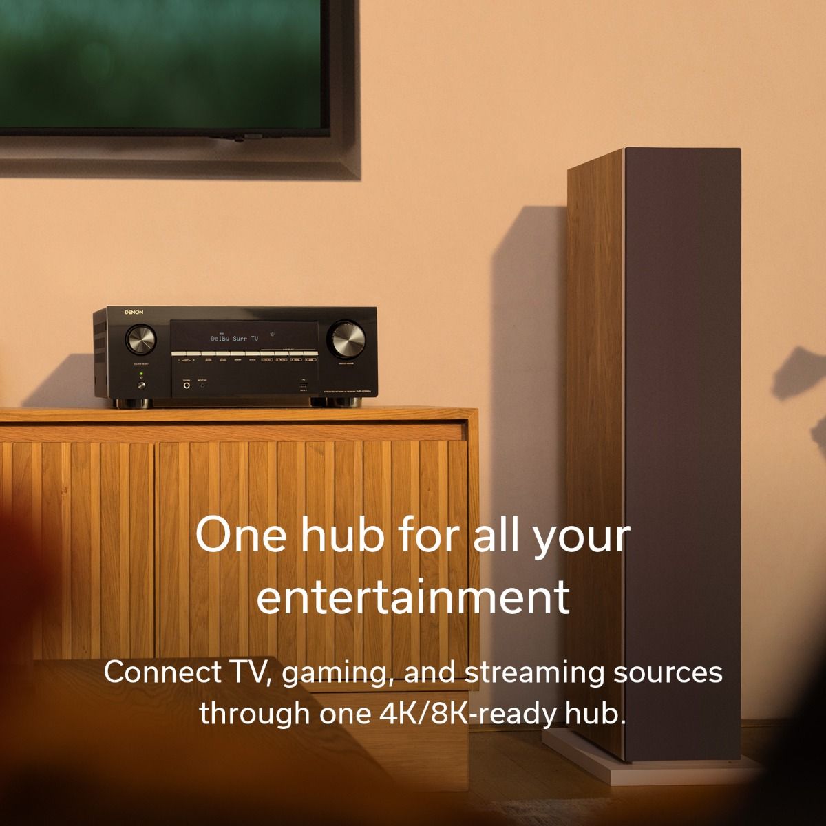7.2ch AVR, 8K (Upscale), 95W /ch, 3x HDMI 2.1