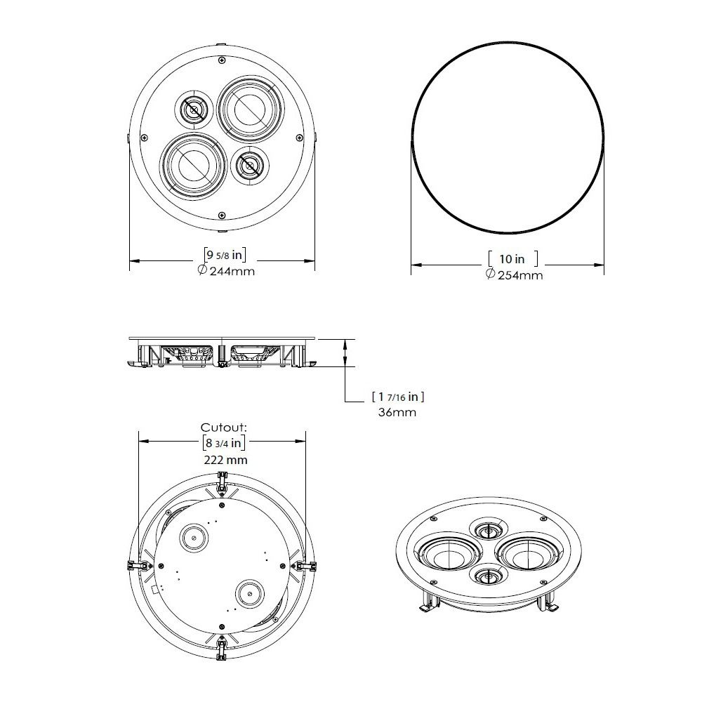 ThinFit SST In-Ceiling with dual tweeter & weather coating