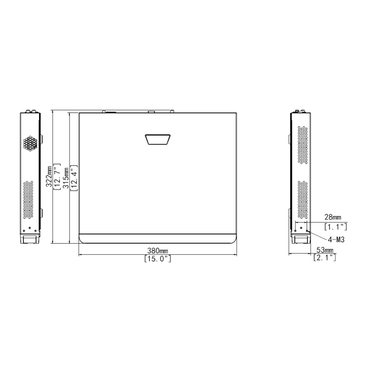 16ch 4K PoE standalone NVR, 2x SATA Ports, 12MB Recording