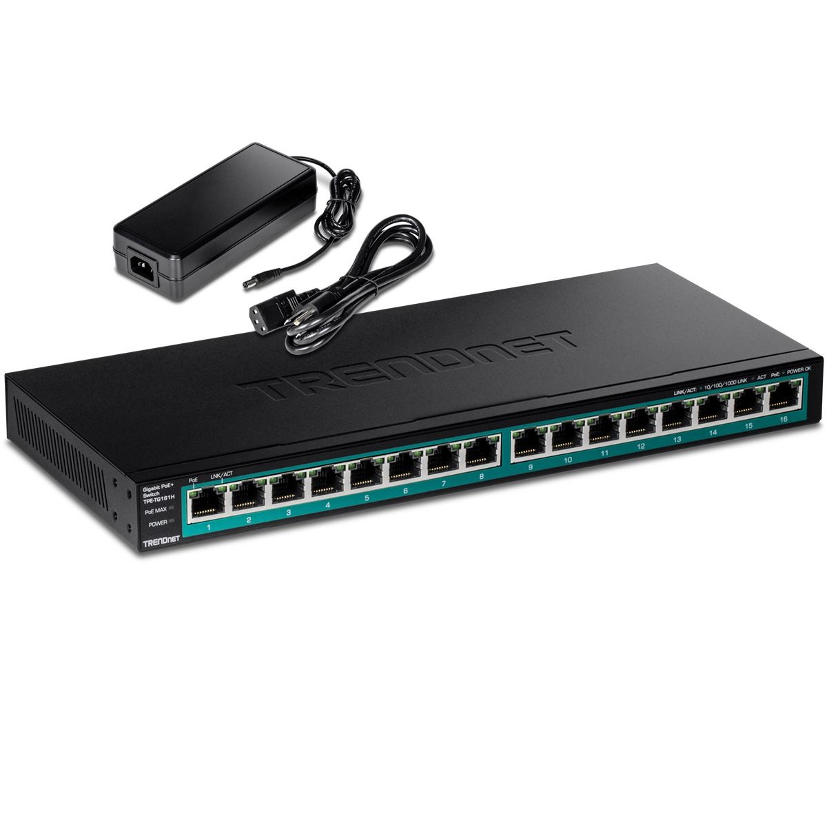 16-Port Gigabit PoE+ Switch(123W)