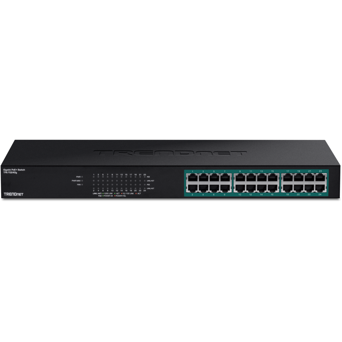 24-port Gigabit PoE+ Switch (370w)