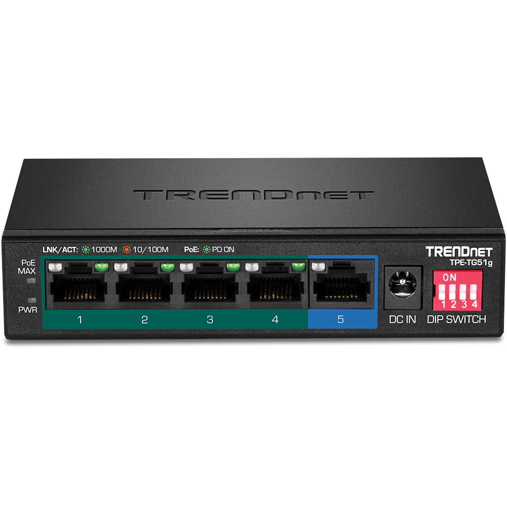 5-Port Gigabit PoE+ Switch (60W)