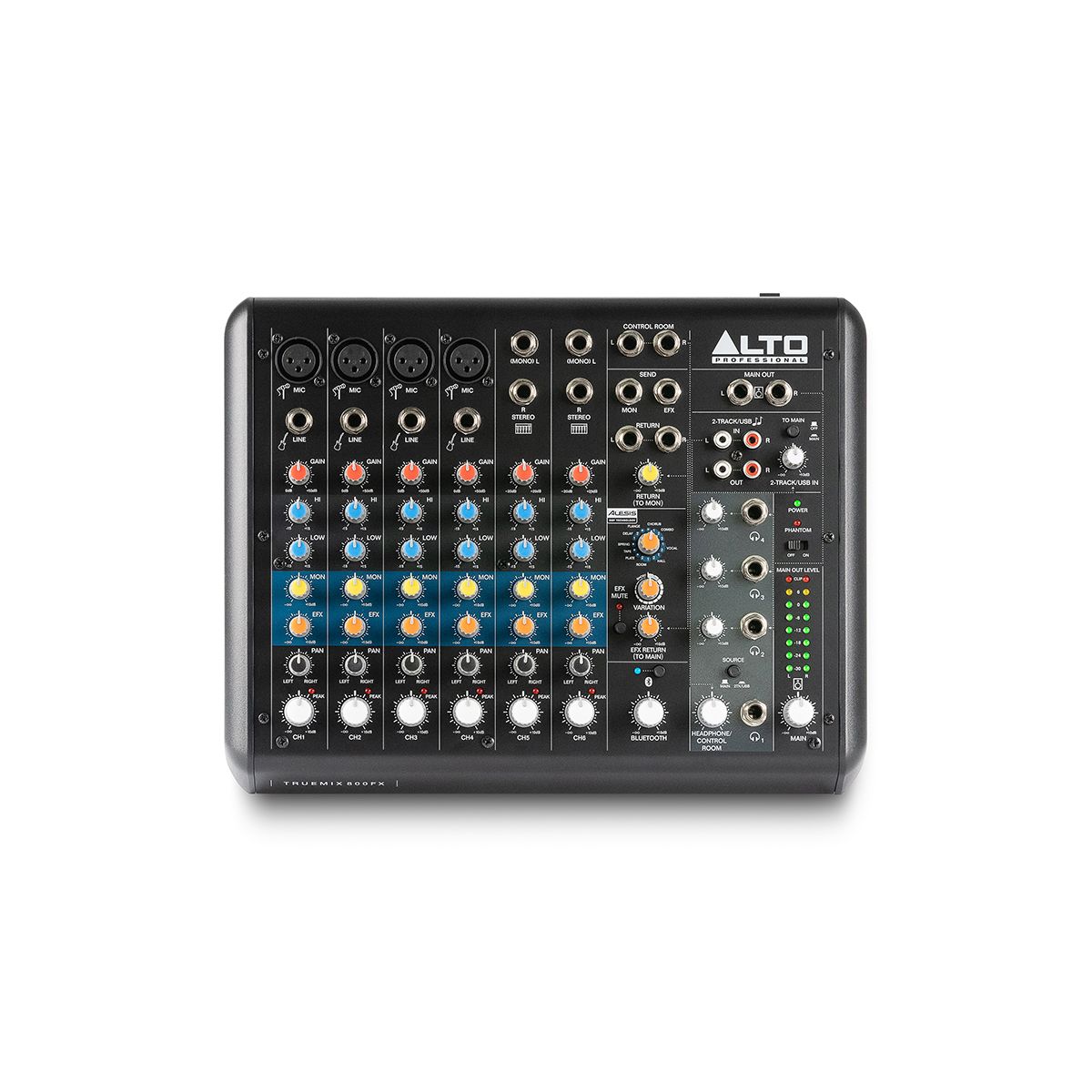6-Ch TrueMix Mixer with USB, Bluetooth & Alesis Multi-FX