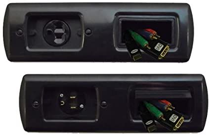 Flush Mount AV Connection Kit by Powerbridge BLACK