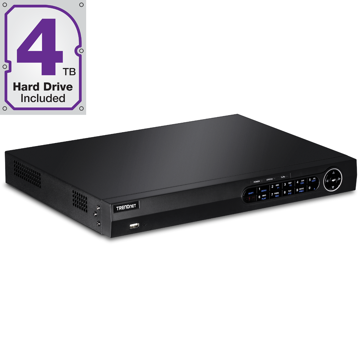 16-Channel HD PoE &  NVR with 4 TB HDD
