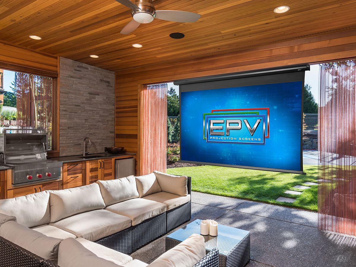 Outdoor/Motorized Screen, Non Tab Tension, On Wall - 120in