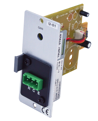 900 Series Module: Aux. module c-w gain control terminal blo