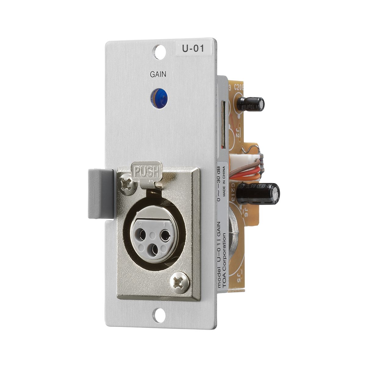 900 Series Module: Aux. module c-w gain control XLR-F 220K o