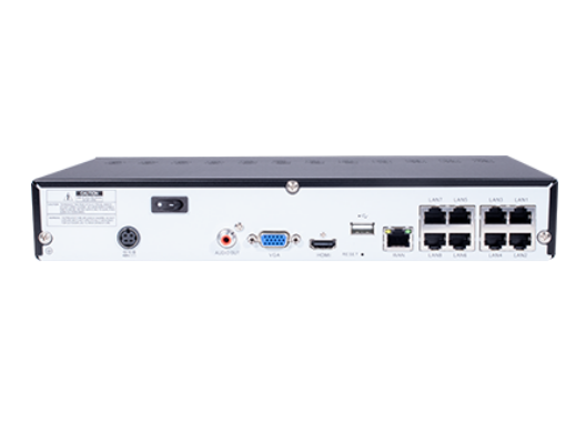 8ch NVR Bundle: 2TB HDD, 6x R500F2 EyeBall Camera