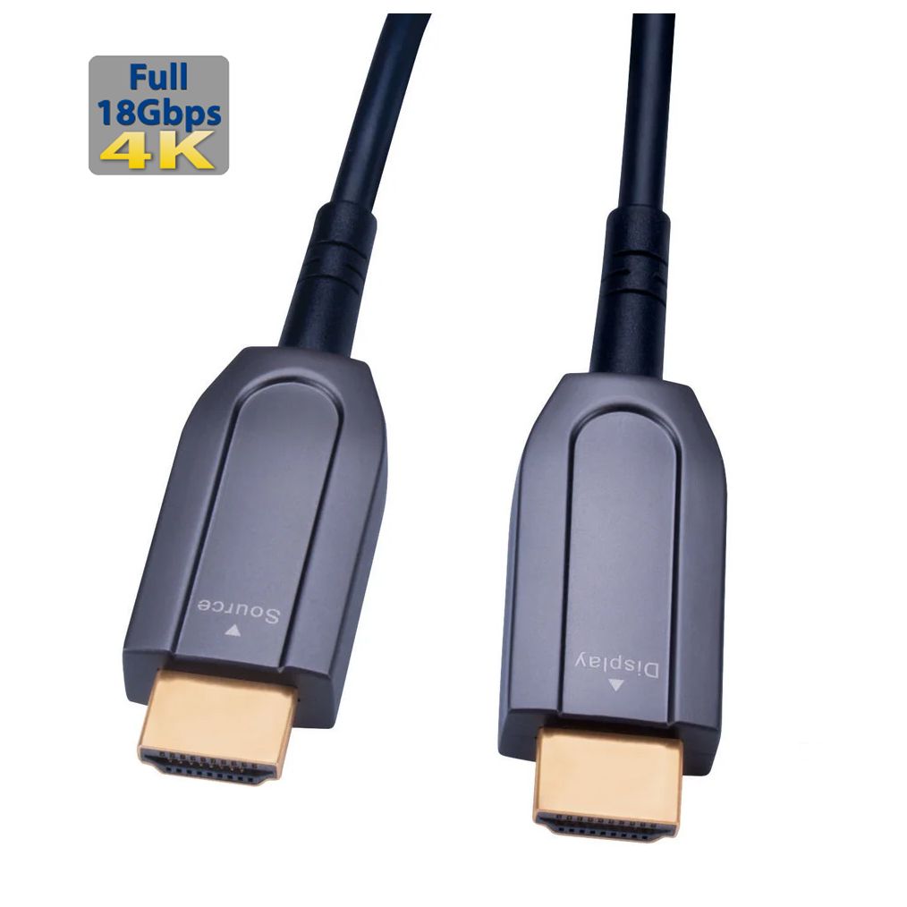 Active High Speed HDMI Optical Cables Plenum - 18Gbps- 250ft
