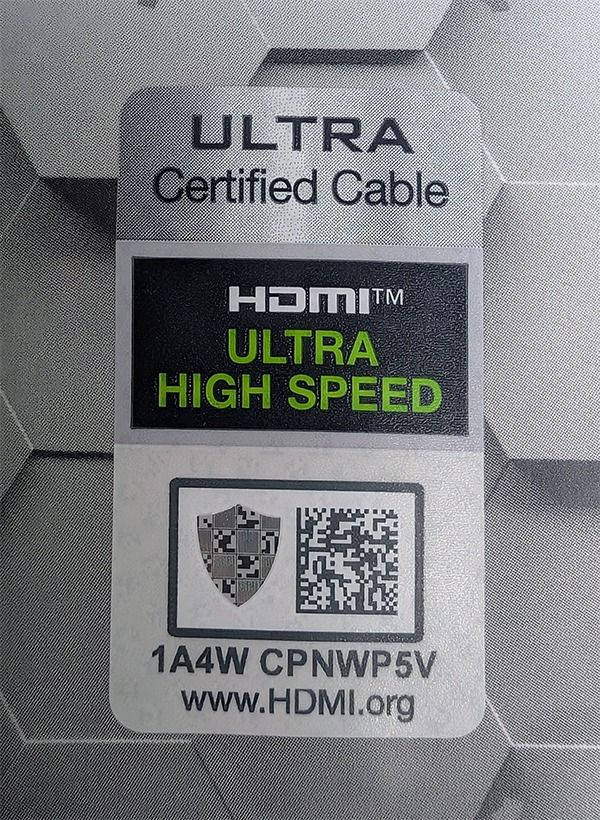 Ignition Ultra - HDMI Cable Certified to 48Gbps, 1m-3.28ft