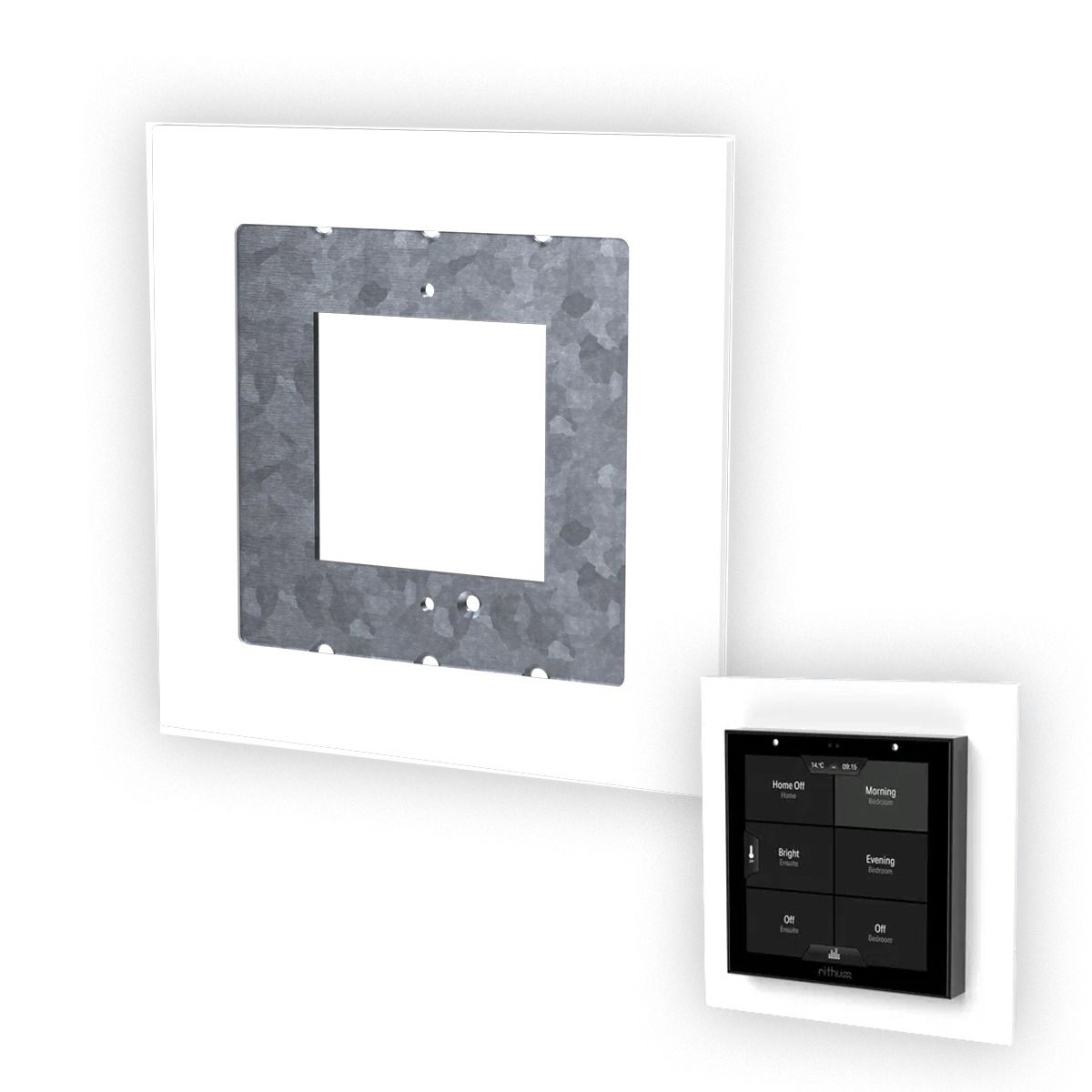 Adapter Coverplate to fit UC-SWITCHPRO over a J-Box, White