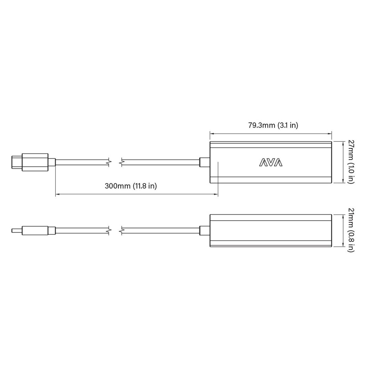 AVA Power Adapter (PoE to USB-C) for AVA Nano Brain
