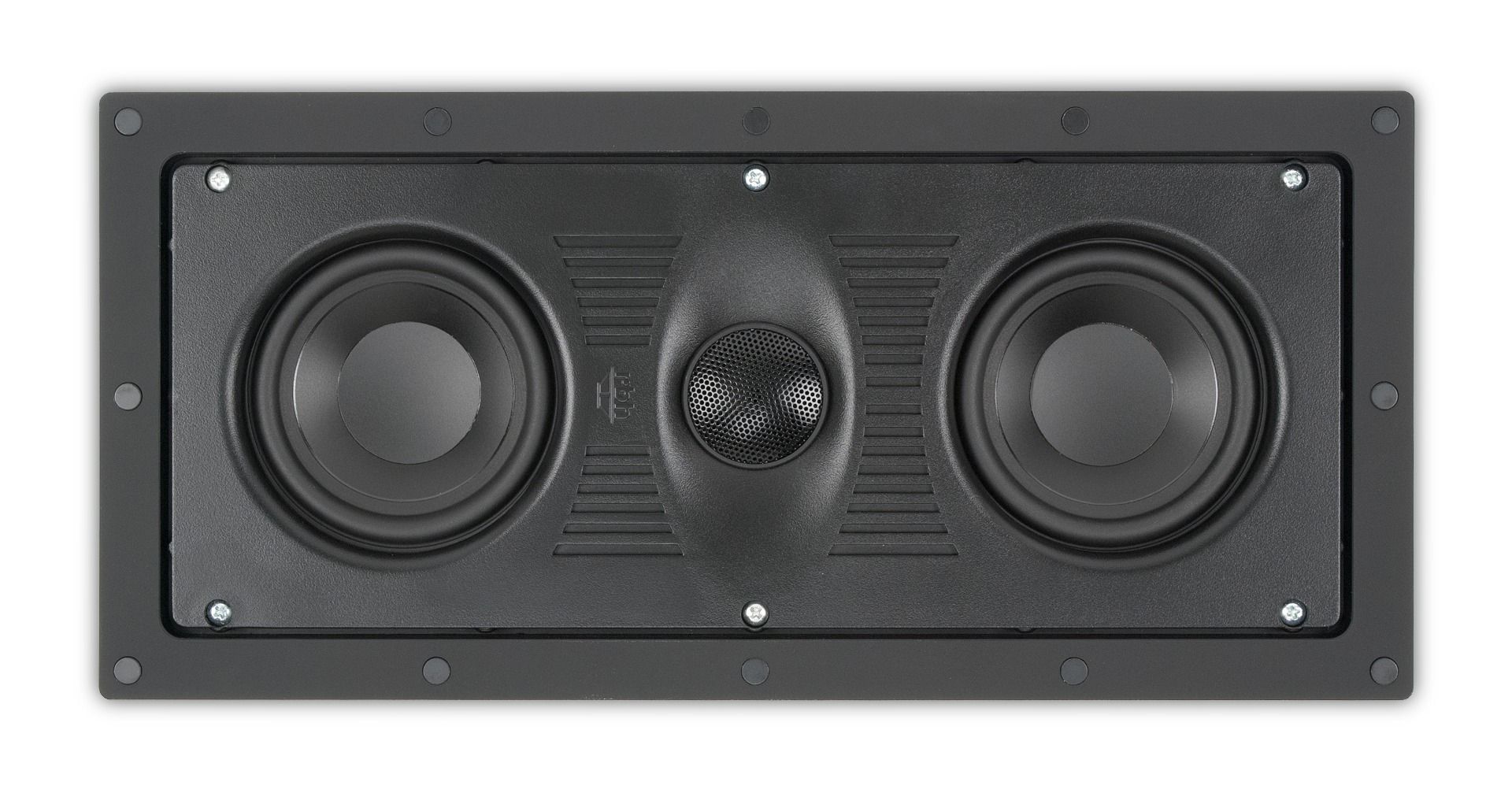 Dual 4 in polygraphite cone 2-way LCR in-wall speaker