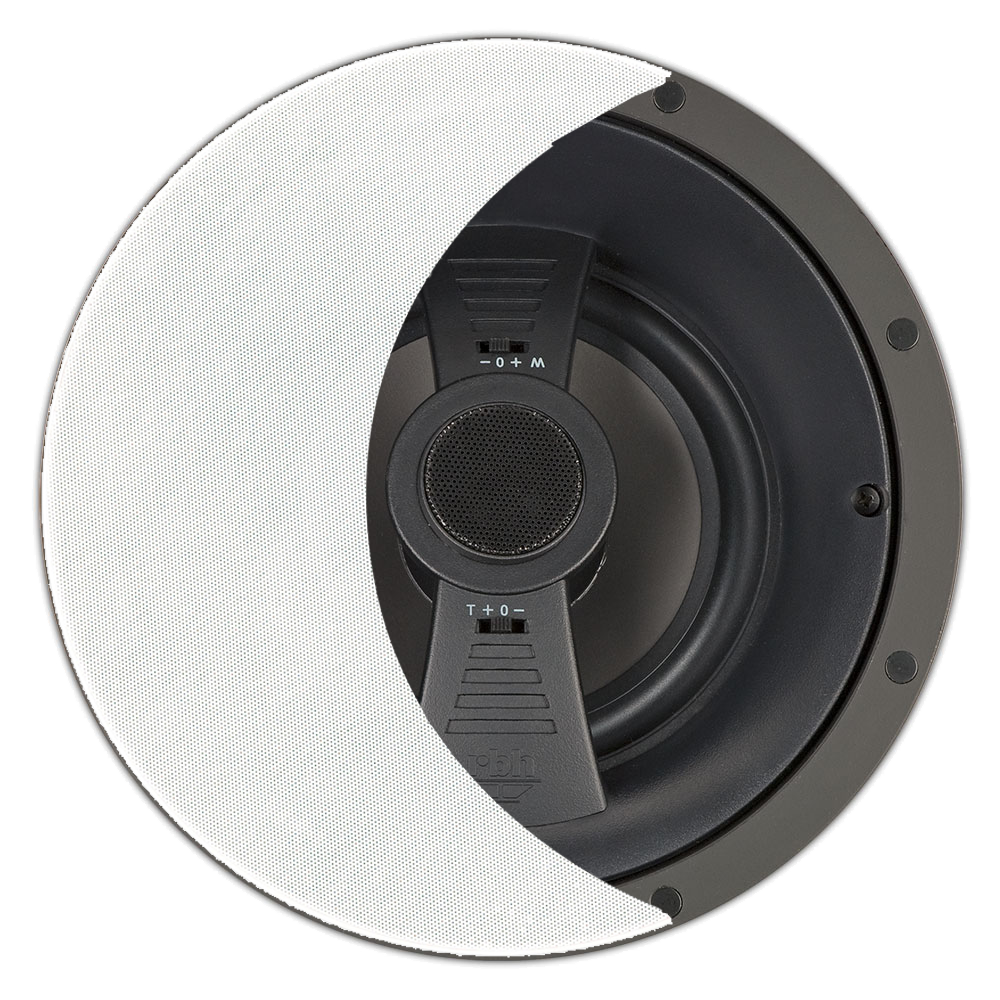 LCR Angled In-Ceiling 8 in Poly-Trimless, EA