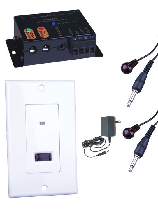One Zone Six Source IR Kit with In-Wall Receiver