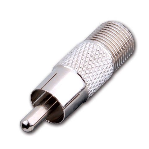 Female F to RCA Male Plug Adapter