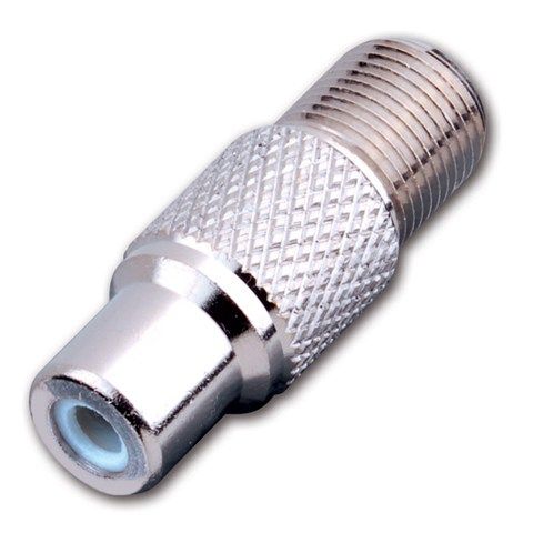 Female F to RCA Female Jack Adapter