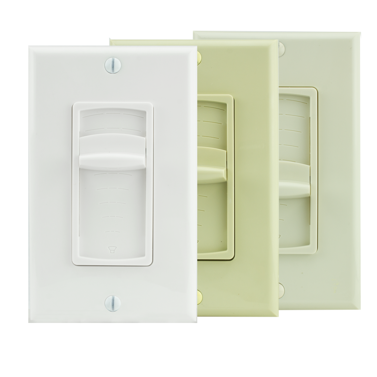 Decor-Style Volume Control with Slider 100W incl. Almond Ivo