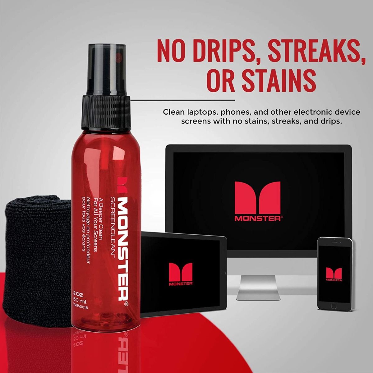 Monster Screen Clean 60ml Bottle